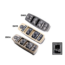 Три цвята конзола за електрически стъкла за Mercedes ML GL R - BM09 / BM18 / BM24